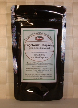 Engelwurz - Kapseln 90g ca. 180 Kapseln a´500mg #5352